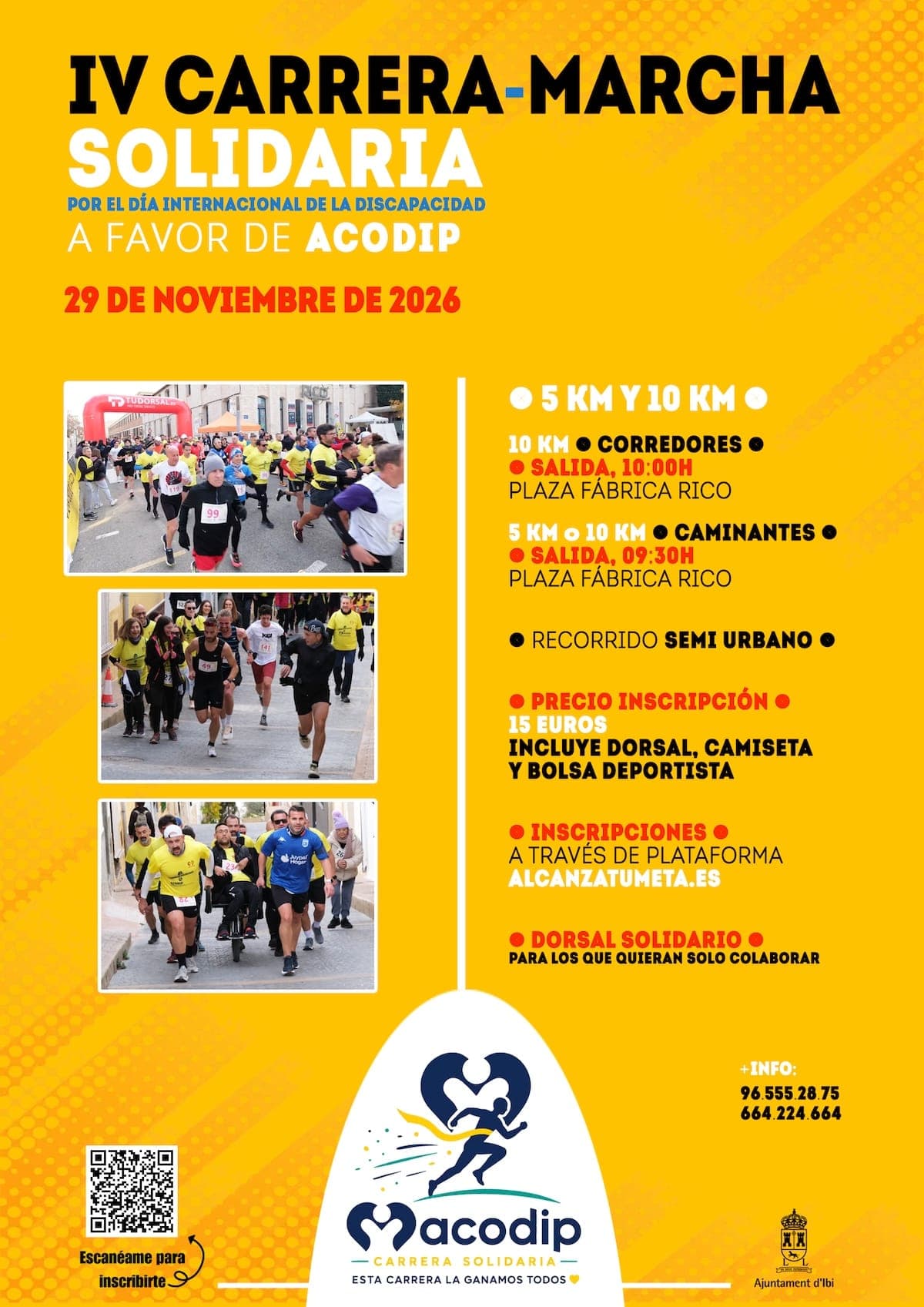IV Carrera Solidaria a favor de ACODIP